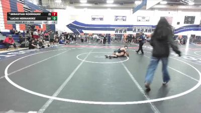 144 lbs 5th Place Match - Lucas Hernandez, Santiago (Corona) vs Sebastian Rodriguez, Palm Desert