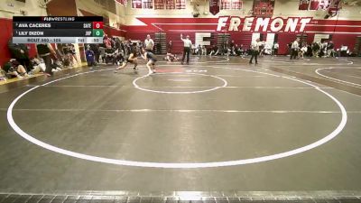 105 lbs 3rd Place Match - Ava Caceres, Santa Teresa vs Lily Dizon, John H Pitman