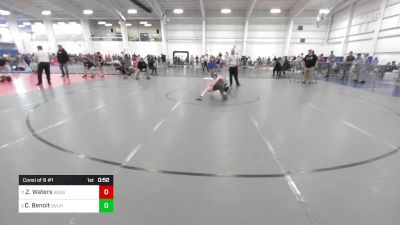 112 lbs Consi Of 8 #1 - Zachariah Waters, Keene NH vs Colby Benoit, OVUHS/Brandon