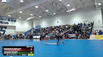 132 lbs 3rd Place Match - MacKenzye Brocato, Center Hill High School Girls vs Addison Wilson, Oak Grove High School