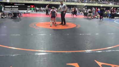 93 lbs Consi-qtrs - Cassidy Nelson, Effort vs Presley Stokes, West Reading