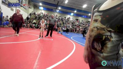 43 lbs Round Of 16 - Lincoln Crow, Berryhill Wrestling Club vs Cutter Carson, Salina Wrestling Club