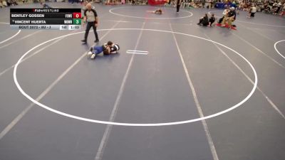 8U - J Champ. Round 1 - Bentley Gossen, Flat Earth Wrestling Club vs Vincent Huerta, Woodbury Wrestling