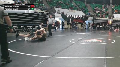 6A 175 lbs Champ. Round 1 - Anthony Stocks, Pell City vs Jeremy Travis, Mae Jemison