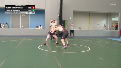 285 lbs Cons. Round 4 - Landon Shumway, Western Wyoming College vs Austin Mcnaughtan, Western Wyoming College