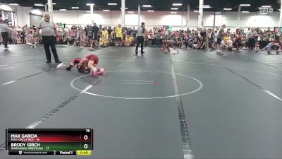 76 lbs Round 1 (6 Team) - Brody Girch, Warhawks Wrestling vs Max Garcia, Full Circle Red