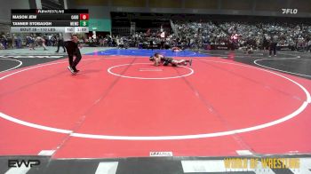 110 lbs Round Of 16 - Mason Jew, Cardinal Wrestling Club vs Tanner Stobaugh, Motherlode Wrestling Club