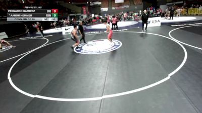 155 lbs Cons. Rd Of 16 - Fernando Ramirez, Sunnyvale Wrestling Club vs Aaron Hemmer, Red Star Wrestling Academy