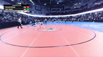 107 lbs Quarterfinal - Taylor Drake, Kuna vs Amy Twait, Meridian