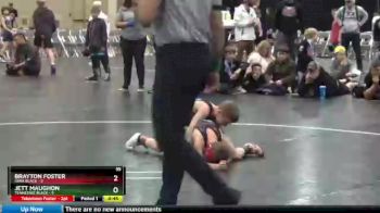 55 lbs Finals (2 Team) - Brayton Foster, Iowa Black vs Jett Maughon, Tennessee Black