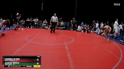 115 lbs Semis (4 Team) - Alekos Reinle, Iron Horse vs Camden Olson, Micky`s Maniacs