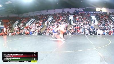 215 lbs Finals (8 Team) - Aiden Massingill, Dundee vs Blake Morningstar, Whitehall