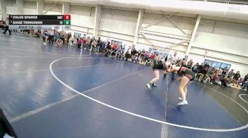 120 lbs Cons. Round 6 - Saige Trinnaman, Box Elder vs Chloe Sparks, Uintah