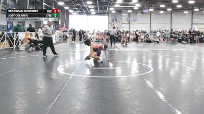 100 lbs Round 2 (10:45am Saturday) - Joey Colardo, CTWHALE vs Sebastian Gutierrez, Cali Red