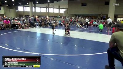 50 lbs Cons. Round 2 - Alexander Sciambra, Gladiator Academy vs Eli Neighbor, Seymour Youth Wrestling Club