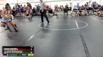 100 lbs Round 4 (6 Team) - Logan Hartzell, Warhawks Wrestling vs Maximus Grafenstine, SEPA