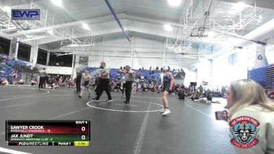 88 lbs Placement (4 Team) - Sawyer Crook, Potentially Dangerous vs Jax Jundt, OpenMats Wrestling Club