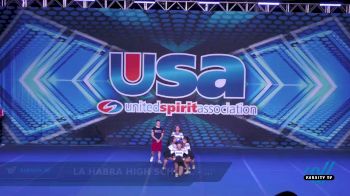 La Habra High School - High School Spirit Nationals [2022 HS Group Stunt Advanced - All Female La Habra High School] 2022 USA Nationals: Spirit/College/Junior