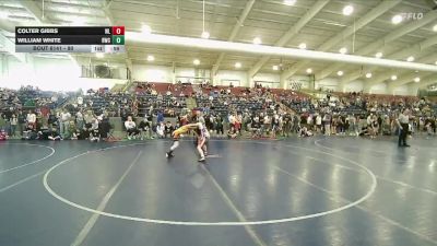90 lbs Cons. Round 2 - William White, Northside Wrestling Club vs Colter Gibbs, White Rhino Wrestling
