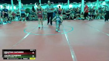 105 lbs Round 2 (4 Team) - Colton Schmiesing, Vougar`s Honors vs Sebastian Cantarero, TDWC