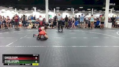 80 lbs Round 2 (4 Team) - Chayce Plesh, Mat Warriors Blue vs Ryder Ascherl, Mat Warriors White