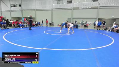 120 lbs Placement Matches (8 Team) - Gage Singleton, Oregon vs Cadell Lee, Virginia Blue