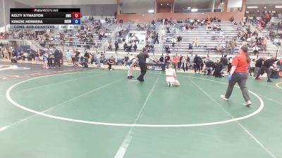 57 kg Cons. Sub-quarters - Kelty Kynaston, Buena Wrestling Club vs Kenzie Herrera, Reedley High School Wrestling