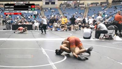 133 lbs Cons. Round 7 - Cam Kiser, Cowley College vs Matt Long, Pratt Community College