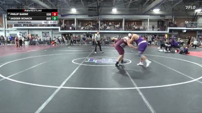 285 lbs Semifinal - Philip Saenz, University Of The Ozarks vs Jagger Schack, Augsburg