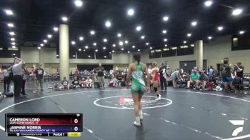 120 lbs Round 5 (6 Team) - Jasmine Norris, TN AAU-Williamson County WC vs Cameron Lord, Lady Gator Dawgs