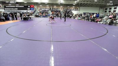 117 lbs 5th Place Match - Alexandra Waitsman, William Jewell College vs Mariah Dillard, Wayland Baptist University