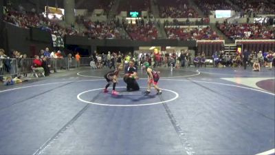 61 lbs Quarterfinal - Kennedy Flaten, Glasgow Wrestling Club vs Carly Huether, Moorcroft Mat Masters Wrestlin