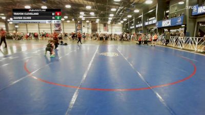 85 lbs Quarterfinal - Travon Cleveland, NC vs Zavier Olver, PA