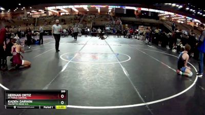 285 lbs Quarterfinal - Hernan Ortiz, Ft Pierce Central vs Kaden Darwin, Palmetto Ridge H.S.