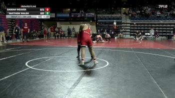 184 lbs Round Of 32 - Damian Weaver, Rutgers vs Matthew Walsh, Harvard