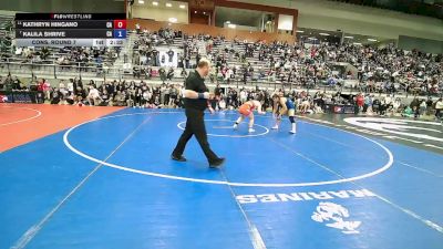 U20 Women - 76 lbs Cons. Round 7 - Kathryn Hingano, CA vs Kalila Shrive, CA