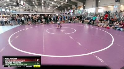 55 lbs 3rd Place Match - Alex Austin, Dripping Springs Youth Sports Association Wrestling Club vs Kinslee McGuire, Liberty Warriors Wrestling Club