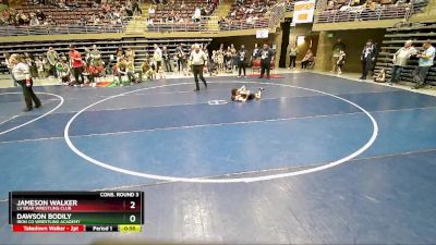 50 lbs Cons. Round 3 - Dawson Bodily, Iron Co Wrestling Academy vs Jameson Walker, LV Bear Wrestling Club