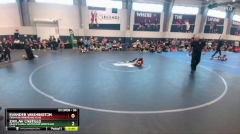 50 lbs Champ. Round 1 - Evander Washington, Team Fox Wrestling Club vs Zaylah Castillo, Gracie Barra Westchase Wrestling Club