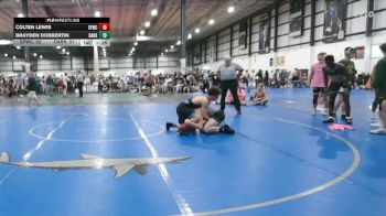 132 lbs Allday - Brayden Dobbertin, DARKHORSE vs Colten Lewis, SLY FOX WRESTLING CLUB