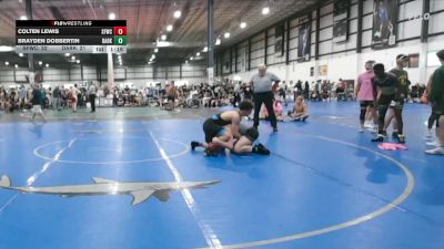 132 lbs Allday - Brayden Dobbertin, DARKHORSE vs Colten Lewis, SLY FOX WRESTLING CLUB