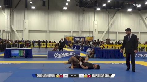 Felipe Cesar Silva vs Gabriel Castro Vieira Lima 2024 World IBJJF Jiu-Jitsu No-Gi Championship