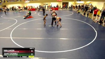 98 lbs Champ. Round 2 - Reid Carter, Flat Earth Wrestling Club vs Gavin Caldwell, Rebels Youth Wrestling