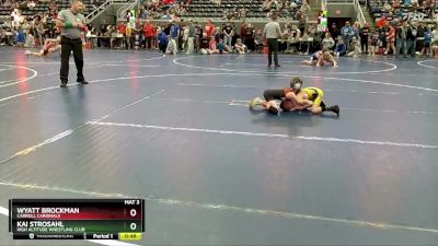 50 lbs Champ. Round 1 - Wyatt Brockman, Carroll Cardinals vs Kai Strosahl, High Altitude Wrestling Club