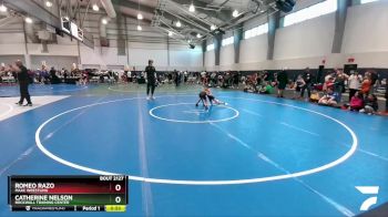 61 lbs Cons. Round 2 - Romeo Razo, MAAC Wrestling vs Catherine Nelson, Rockwall Training Center