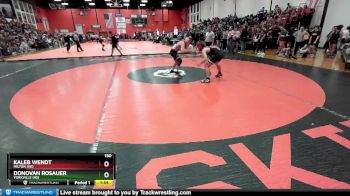 150 lbs Champ. Round 2 - Kaleb Wendt, MILTON (WI) vs Donovan Rosauer, YORKVILLE (HS)