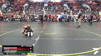 85 lbs Cons. Round 2 - Landen Nelson, U.P. Power Wrestling vs Grayson Banko, Huron WC