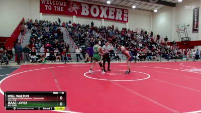 141 lbs Cons. Round 2 - Isaac Lopez, Big Bend vs Will Walton, Southwestern Oregon Community College