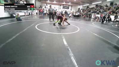 115 lbs Rr Rnd 1 - Aubrie Smittle, Wagoner Takedown Club vs Holly Hawk, Bartlesville Wrestling Club