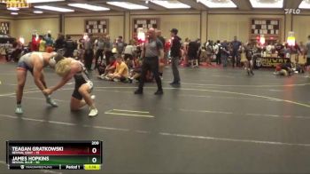 200 lbs Quarterfinals (8 Team) - James Hopkins, Revival Blue vs Teagan Gratkowski, Revival Gray